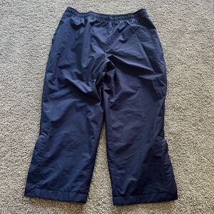 VTG Zero Restriction Gore-Tex Windbreaker Pants Navy Blue Waterproof Mens Sz XL‎